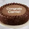 Zoomed in Image of Personalized Double Chocolate Cake