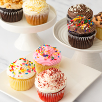 Zoomed in Image of 9pc Gourmet Cupcake Favorites