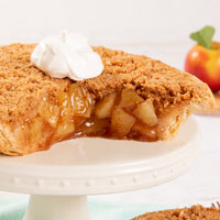 Zoomed in Image of Dutch Apple Pie