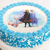 Zoomed in Image of Frozen II Cake