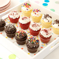 Zoomed in Image of Mini Gluten-Free Cupcakes