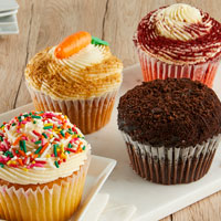 Zoomed in Image of 4pc Jumbo Cupcake Favorites