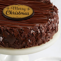 Zoomed in Image of Triple Chocolate Enrobed Brownie Cake