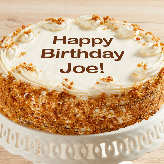 Personalized 10-inch Carrot Cake