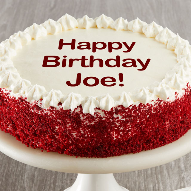 Personalized Red Velvet Chocolate Cake