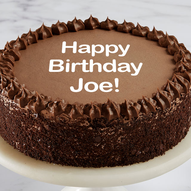 Personalized Double Chocolate Cake