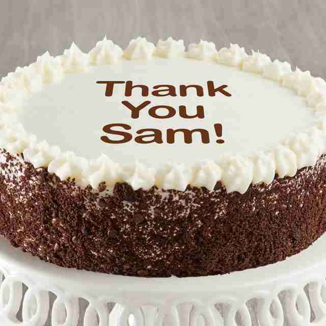 image of Personalized Chocolate and Vanilla Cake