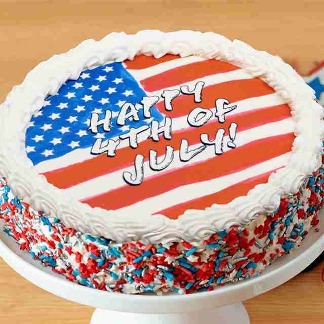 Image of Fourth of July Flag Cake 