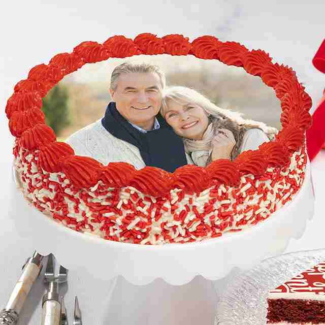 image of Valentine's Day Photo Cake