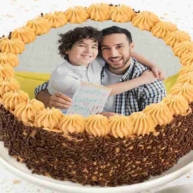 image of Father's Day Photo Cake