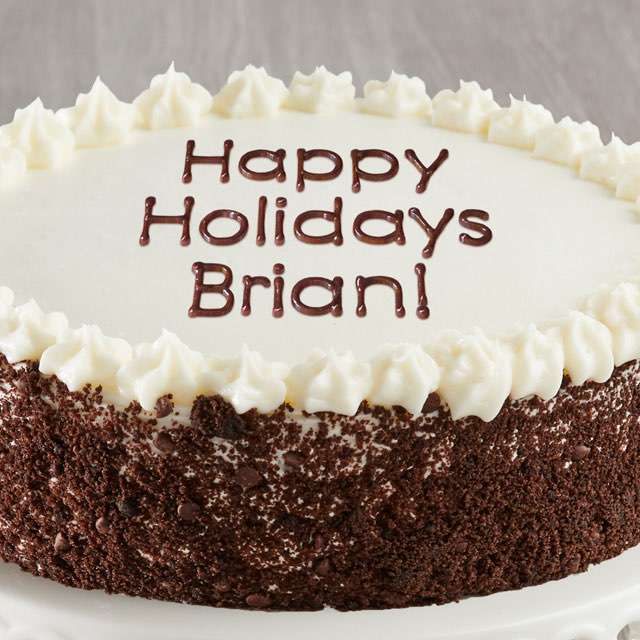 image of Personalized Chocolate and Vanilla Cake