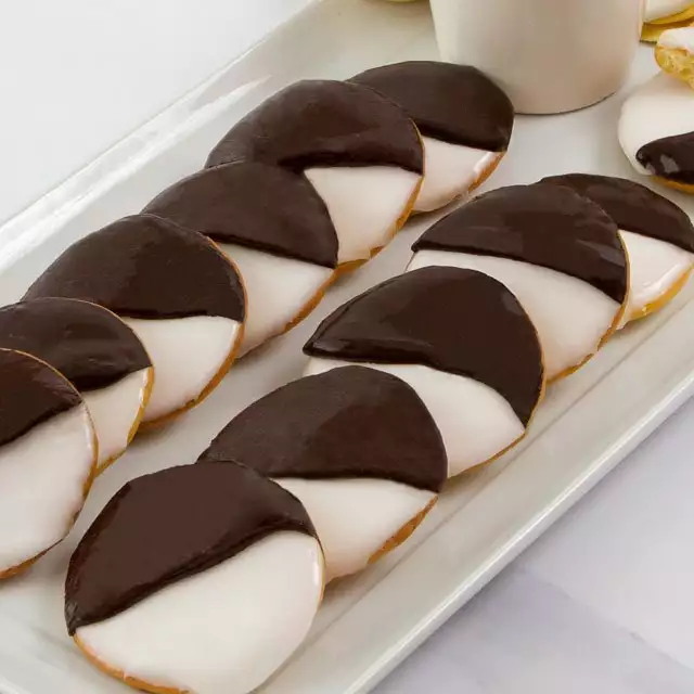 image of 12pc Black and White Cookies