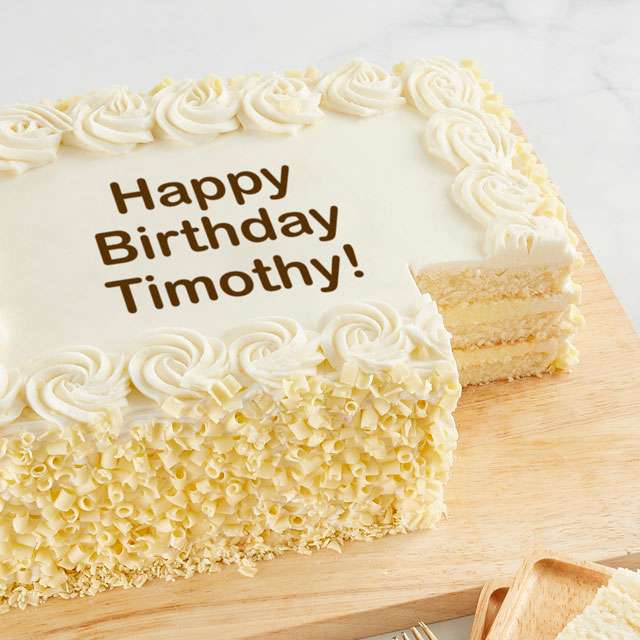 Image of Personalized Vanilla Sheet Cake