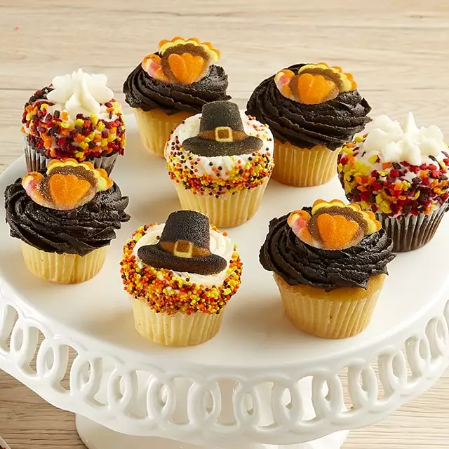 Image of Mini Thanksgiving Cupcakes