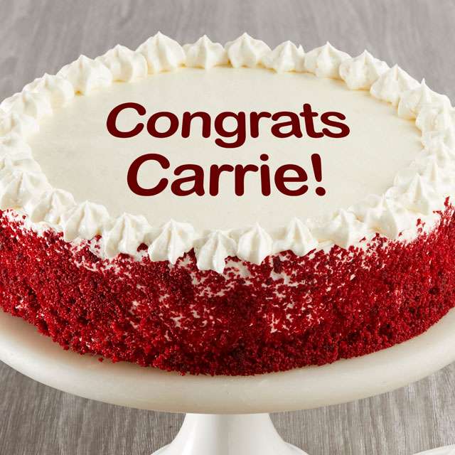 Image of Personalized Red Velvet Chocolate Cake