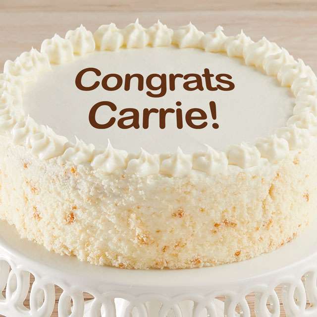 image of Personalized Vanilla Cake