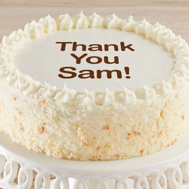 image of Personalized Vanilla Cake