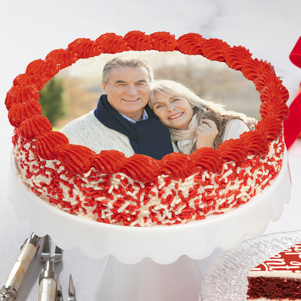  Valentine\'s Day Photo Cake