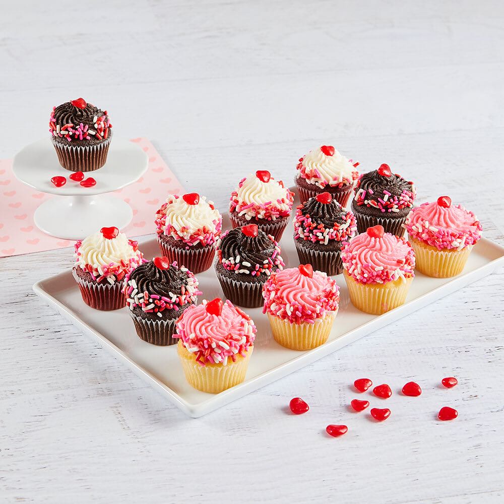Mini Valentine's Day Cupcakes