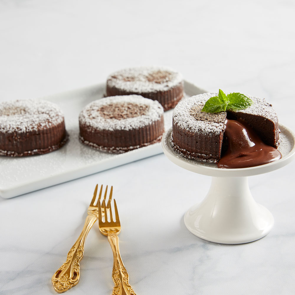  Gluten-Free Chocolate Truffle Lava Cakes