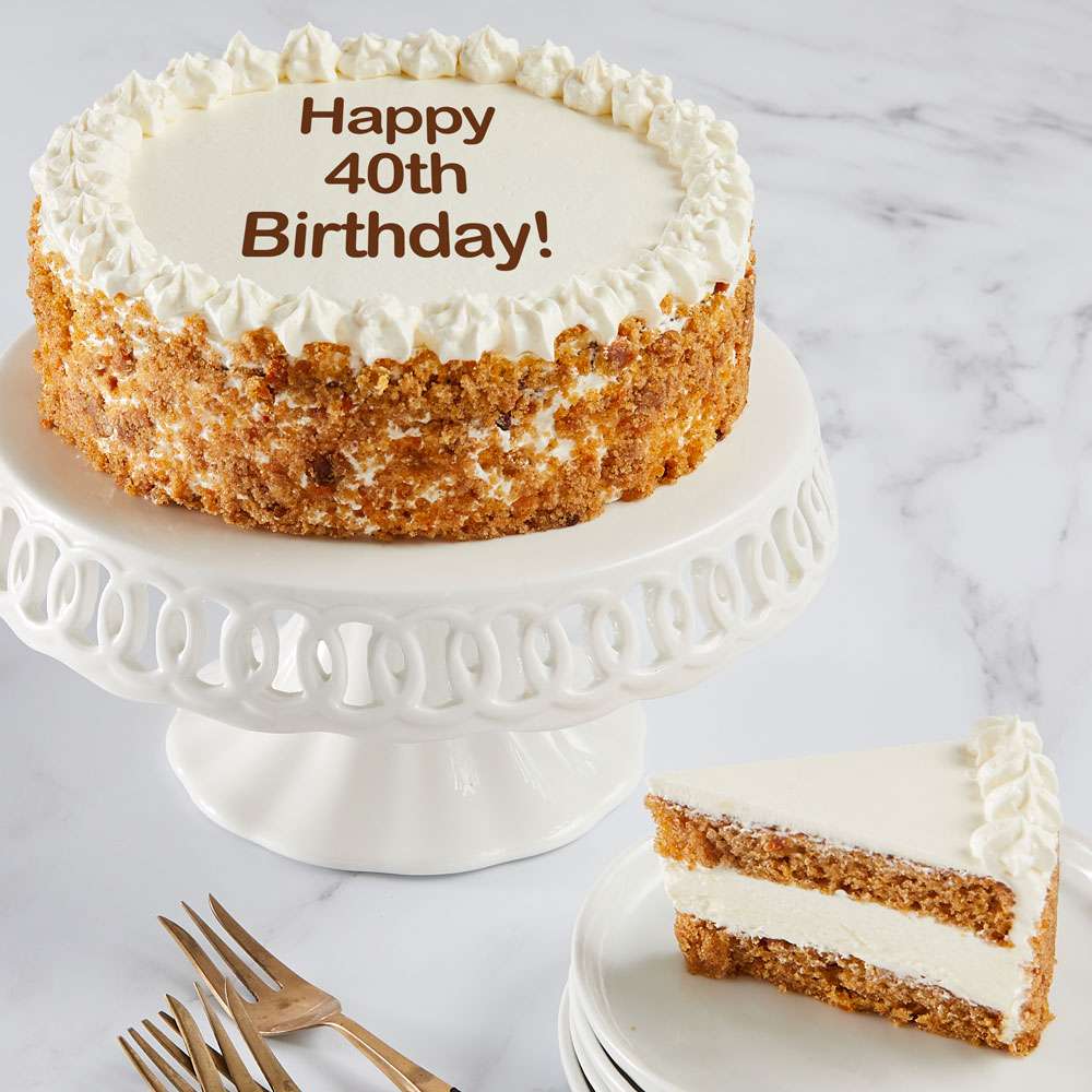 Image of Happy 40th Birthday Carrot Cake