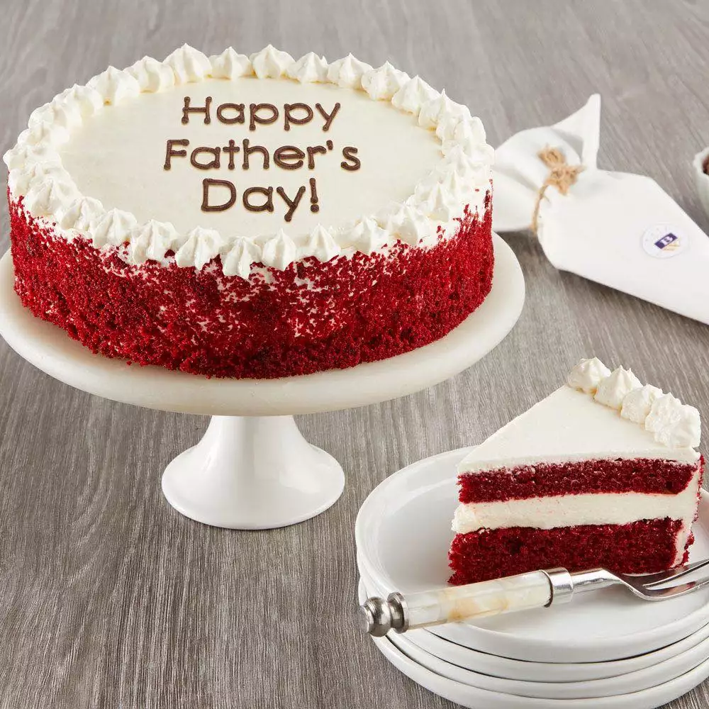 Happy Father's Day Red Velvet Chocolate Cake