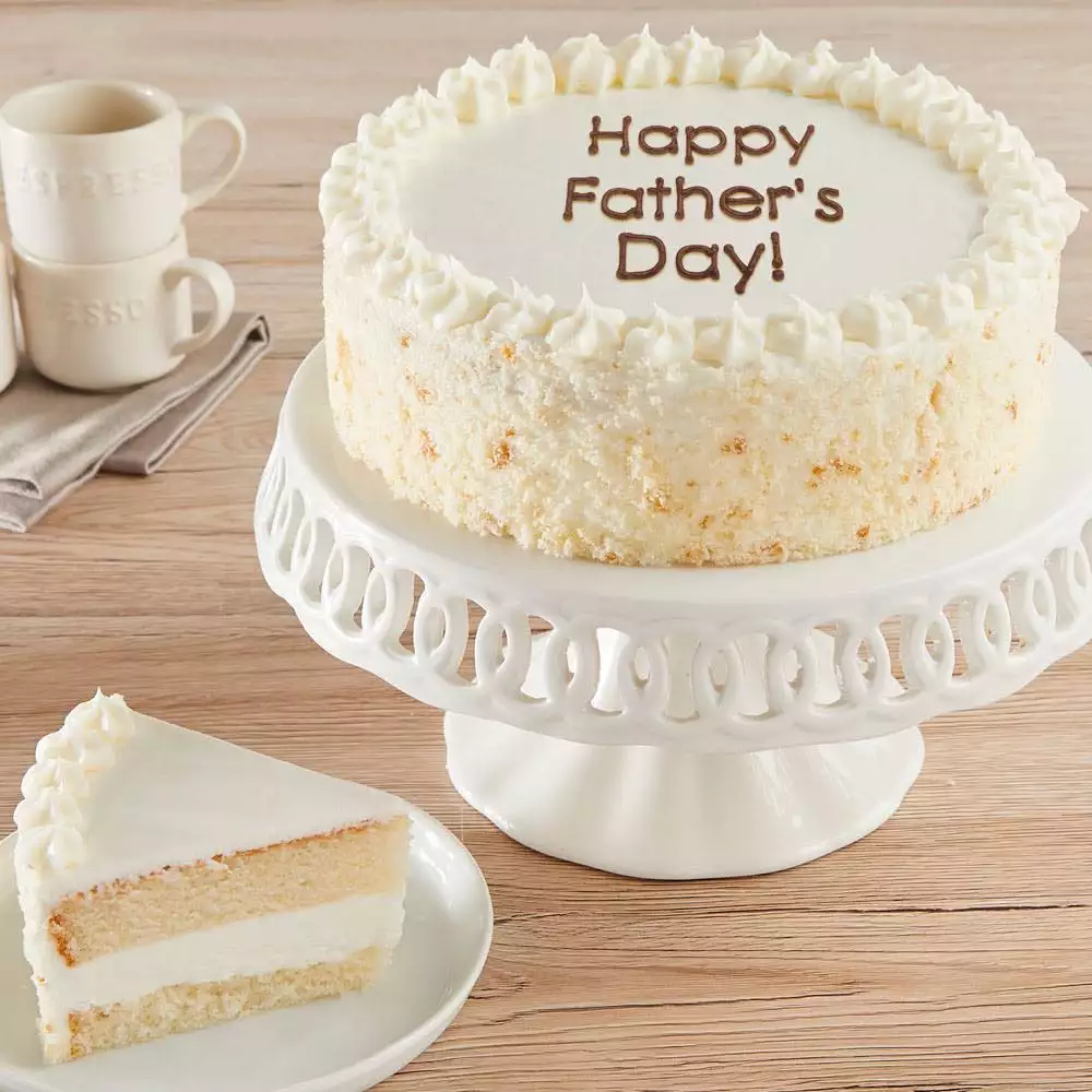 Happy Father's Day Vanilla Cake