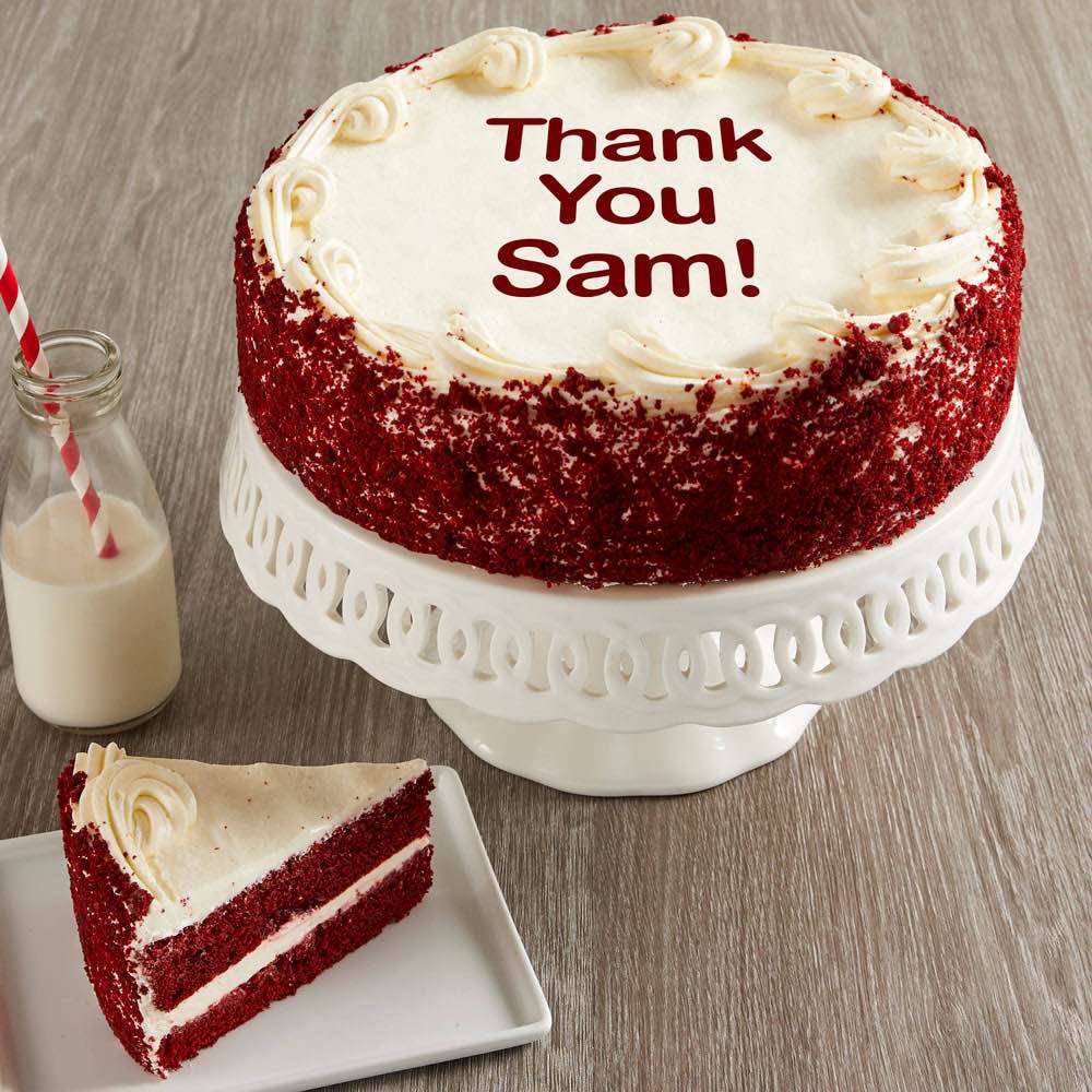 Personalized 10-inch Red Velvet Cake