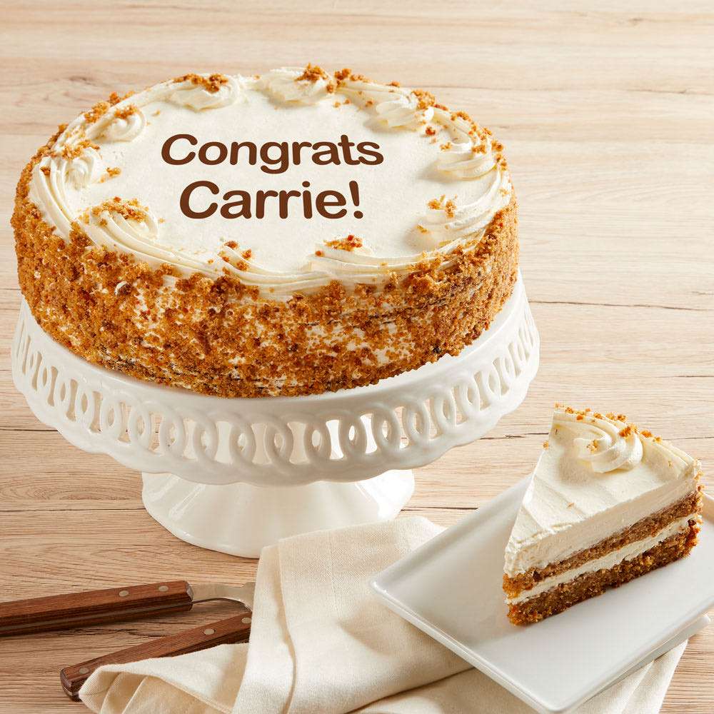 Personalized 10-inch Carrot Cake