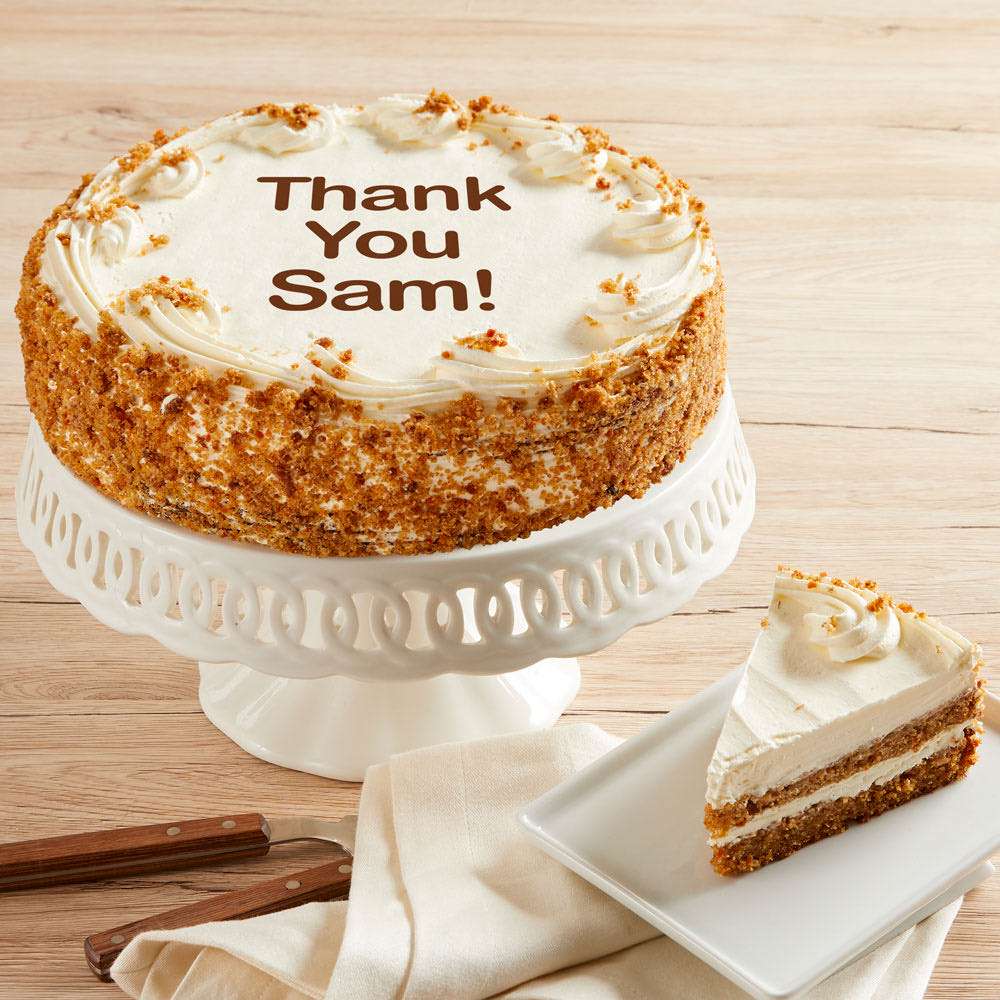 Personalized 10-inch Carrot Cake