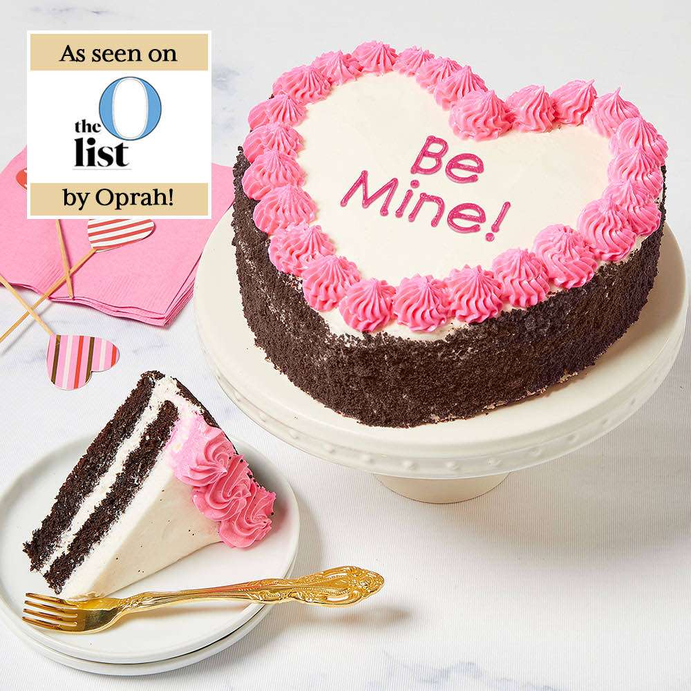 Image of Be Mine! Heart-Shaped Chocolate Cake