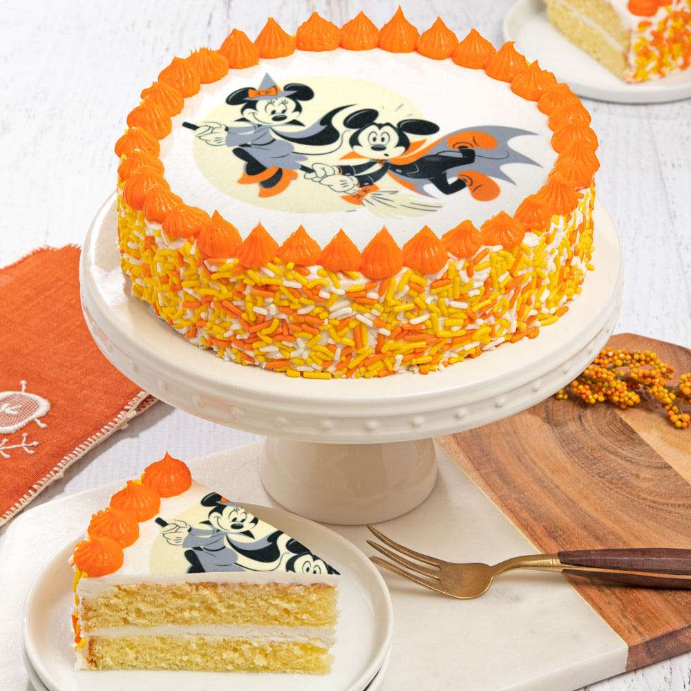 Mickey and Minnie Mouse Halloween Cake