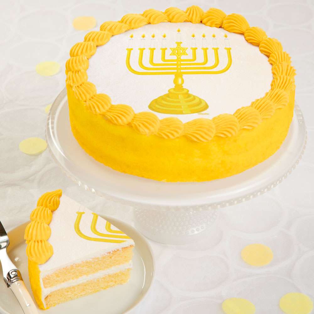 Happy Chanukah Cake
