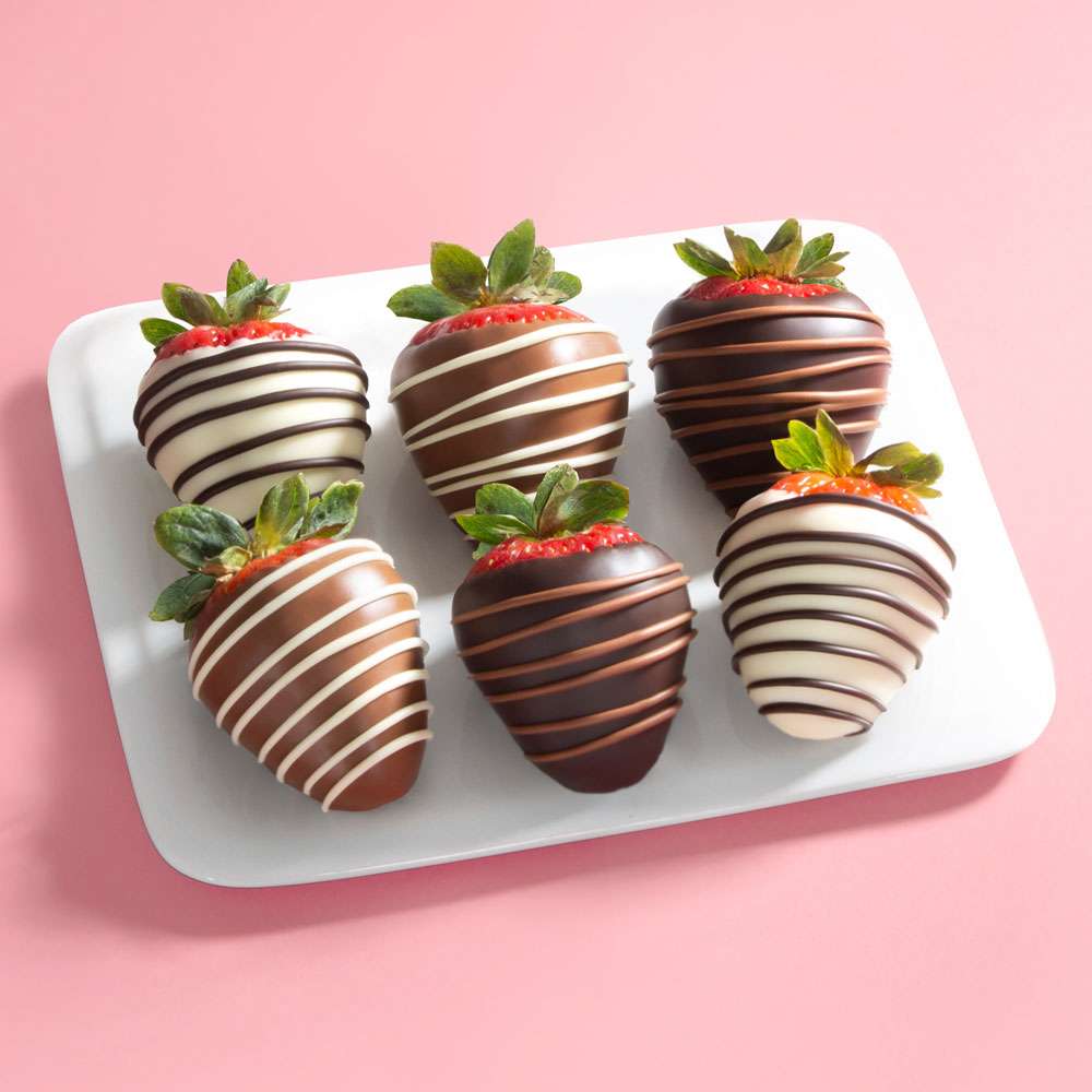 6pc Chocolate Dipped Strawberries