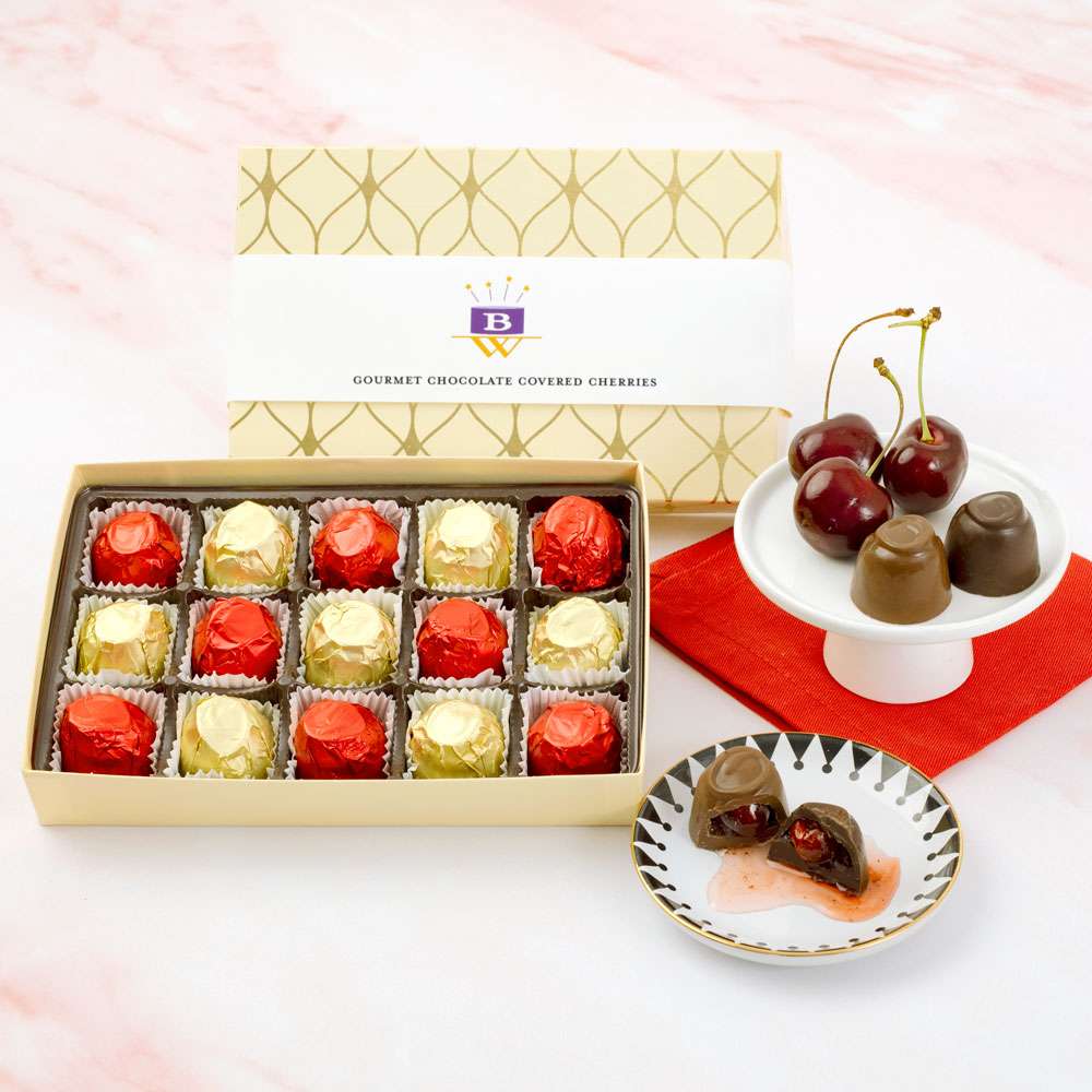 Image of Classic Chocolate Covered Cherries Gift Box