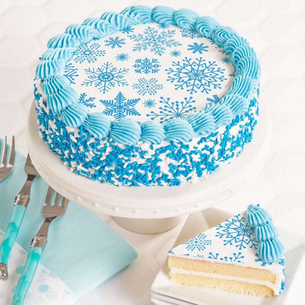 Snowflake Cake delivered