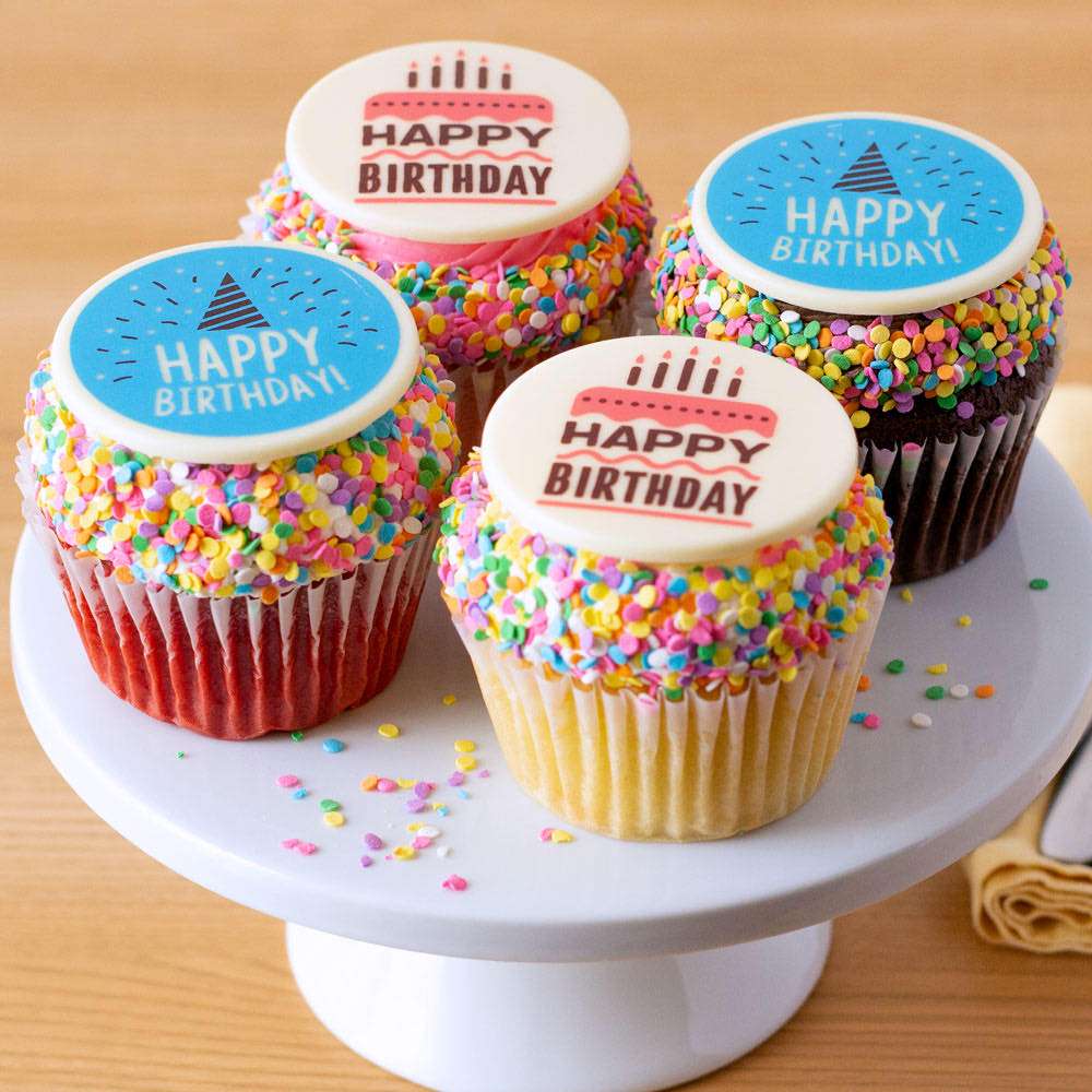 JUMBO Birthday Cupcakes