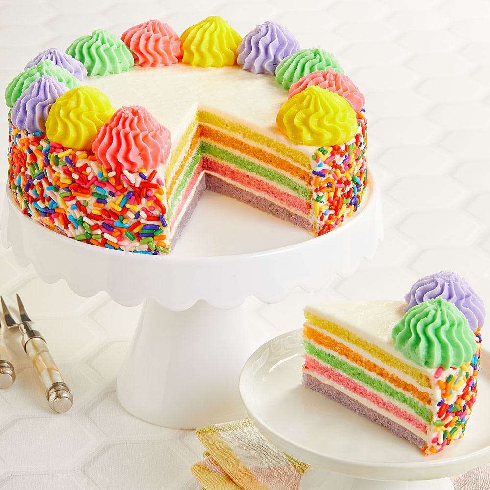 Rainbow Cake delivered