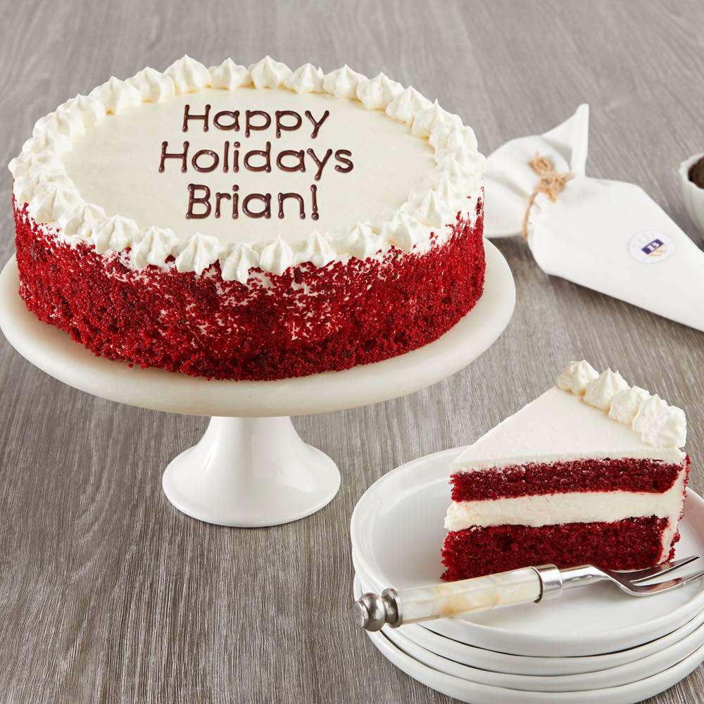 Personalized Red Velvet Chocolate Cake