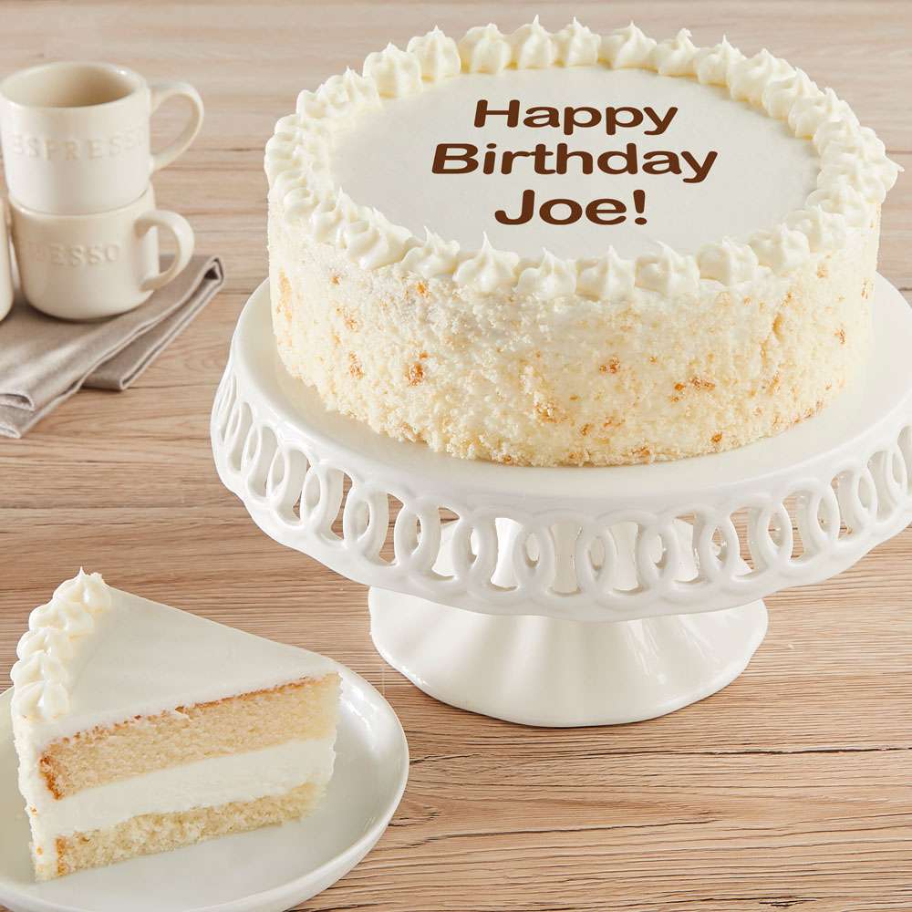 Personalized Vanilla Cake