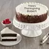 Wide View Image Personalized Chocolate and Vanilla Cake