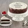 Wide View Image Personalized Chocolate and Vanilla Cake