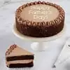 Wide View Image Happy Father's Day Double Chocolate Cake