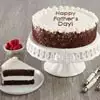 Wide View Image Happy Father's Day Chocolate and Vanilla Cake