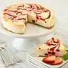 Wide View Image Strawberry Swirl Cheesecake