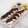 Wide View Image 12pc Black and White Cookies