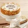 Wide View Image Personalized 10-inch Carrot Cake