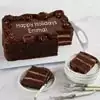 Wide View Image Personalized Chocolate Sheet Cake