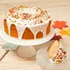 Wide View Image Autumn Harvest Cake