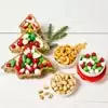 Wide View Image Christmas Tree Snack Tray